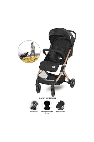 Lorelli Fiorano Spor Alüminyum Kabin Bebek Arabası Black