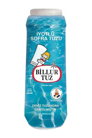 Billur Tuz Plastik Tuzluklu 500 G X 8 Adet