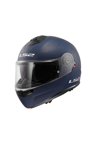 Ls2 Strobe 2 Çene Açılır Motosiklet Kaskı Mat Mavi