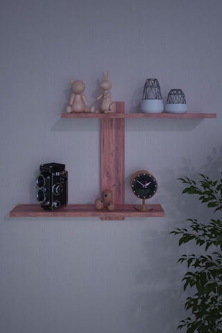 Dekorfim DF05104AC Dekoratif Z Raf Kitaplık Duvar Rafı İkili Raf