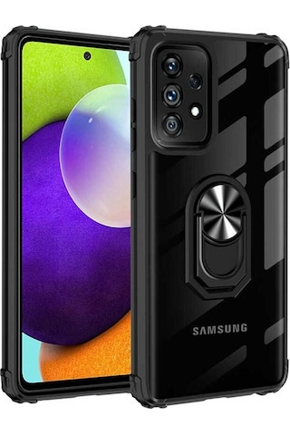 Samsung Uyumlu Galaxy A72 Kılıf Zore Mola Kapak Siyah