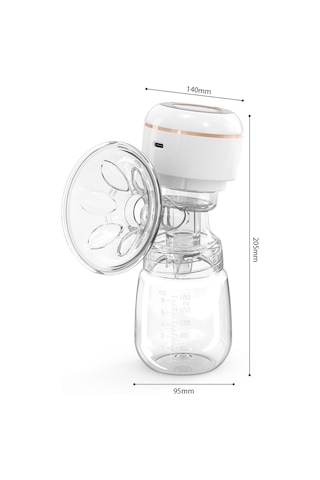 Geeroyoo Yw991 4 Modlu 12 Seviyeli Şarjlı Elektrikli Göğüs Pompası, 180ml Kapasiteli Beyaz Yeni Model