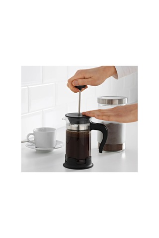 Kaliteli Cam French Press Hacim 400 Ml İkea Bitki Çayı Kahve Demliği Şeffaf Yükseklik 17 Cm - 714597911 Diğer