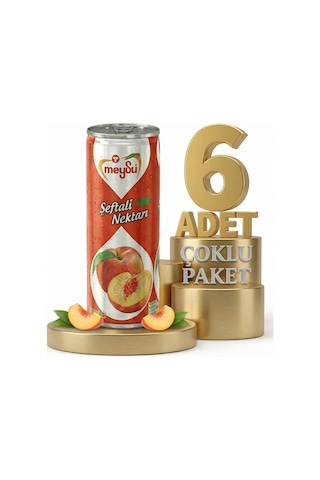 Meysu Kutu Şeftali 6x330 Ml
