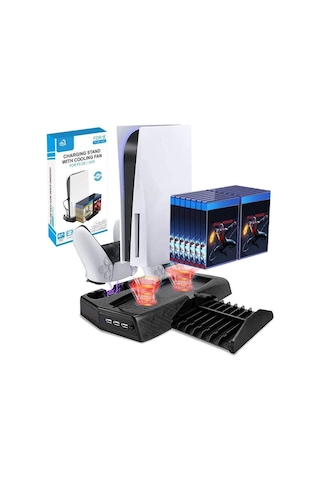 Sony Ps5 Kjh Çok Fonksiyonlu Konsol Fanli Şarj Stand