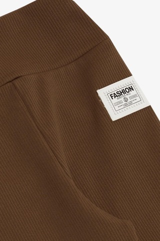 Breeze Kız Çocuk Tayt Fashion Armalı Taşlı 8-14 Yaş, Kahverengi-kahverengi Kahverengi