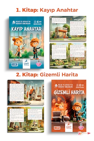 Umy Yayınları Bilge Ve Gökalp İn Dedektif Günlükleri Seti 5 Kitap - Çocuklar İçin Mantık, Dikkat Ve Problem Çözme Geliştiren Hikayeler