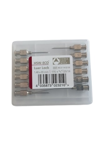 Henke Çelik Enjektör Ucu 17 G x 3/4" 12'li Henke Çelik Enjektör Ucu 17 G x 3/4" 12'li