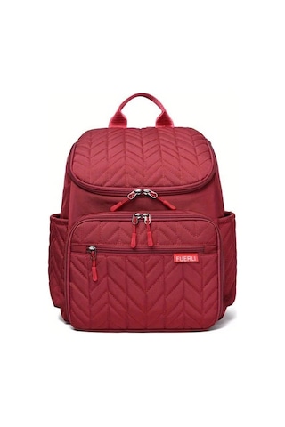 Wangxi Anneler İçin Büyük Kapasiteli Kırmızı Sırt Çantası Temel Gereksinimleri Taşıma Seyahat Ve Puset Kullanımı İçin Mükemmel Kirmizi