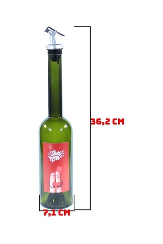 Sevgililer Günü Konseptli Sosluk Siyah 500 Ml Akıtıcılı Share The Love Koyu Yeşil