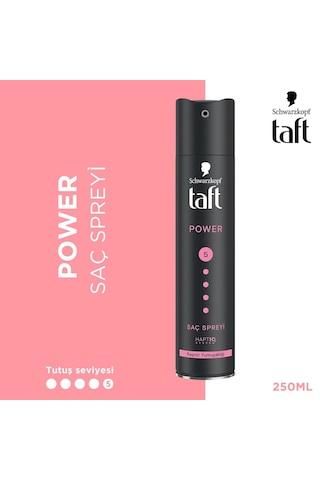Taft Power Kaşmir Mega Güçlü Sprey 250 Ml Saç Spreyi Sku: Smg8690010393951