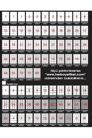 Herboy Hb 1033 63,5mmx25,4mm Beyaz Laser Etiket