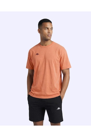 Kappa Jona Tshirt Erkek Koyu Turuncu Oversize Tişört