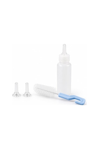 Yavru Kedi Ve Köpek Besleme Biberonu Seti 50 Ml 2 Silikon Emzik + Temizleme Fırçası - 1192648736609