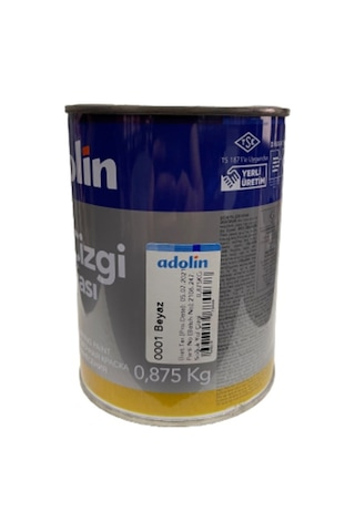 Adolin Yol Çizgi Boyası Beyaz Sarı 0.875 KG