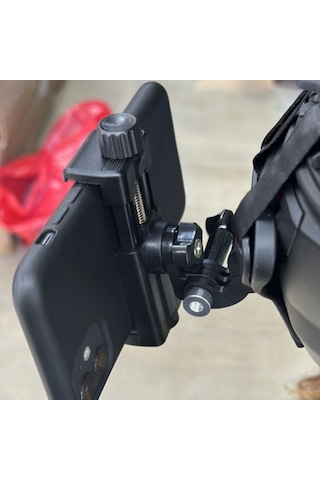 Ayarlanabilir Kayışlı Kask Kamera Ve Telefon Tutucu Aparatı