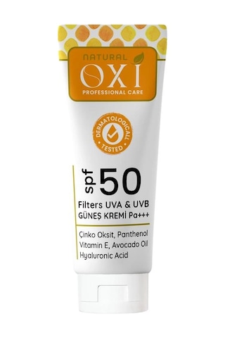 Oxi Natural 50+ Spf Uva & Uvb Mineral Filtreli Güneş Kremi 75ml.