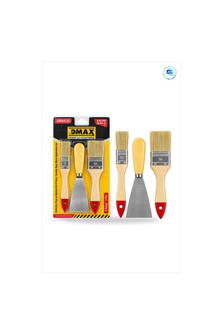 Kestirme Fırça Seti 3 Parça 50 Mm Spatula Boyacı Macun Laminat Uy