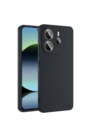 Xiaomi Redmi Note 14 4g Kılıf Yumuşak Silikon Kamera Korumalı Lansman Ata Pro Tech Lacivert