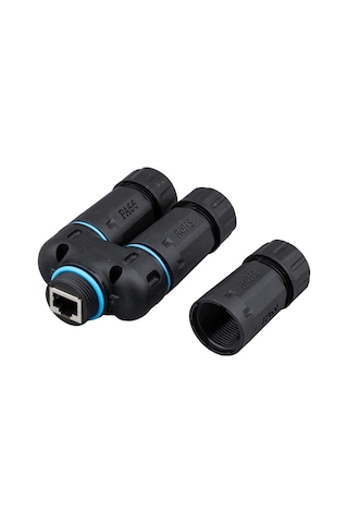 Dişi - 2x Dişi Ip68 Su Geçirmez Rj45 Konnektör