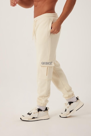 Quhox Erkek 3 İplik Jogger Eşofman Altı Ekru