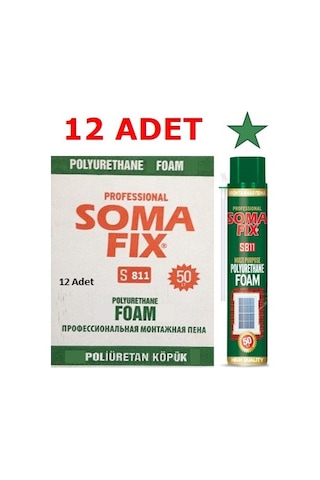 12Ad 750ML-850G Soma Poliüretan Köpük Tam Gamajlı Pu Çelik K