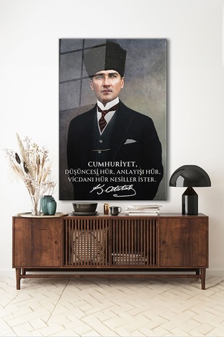 Atatürk Özel Tasarım 7 Dikey Cam Tablo