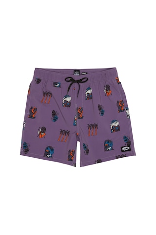 Bıllabong Billabong Turn The Tide Layback Erkek Mor Volley Short 909- Çok Renkli