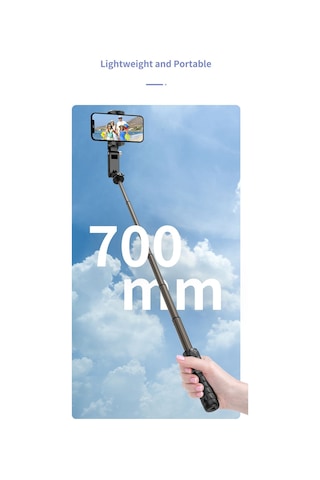 360 Hareket Algılayıcı Sensörlü Akıllı Çekim Selfie Takip Gimbal Telefon Tutucu Vlog Tripod Işık