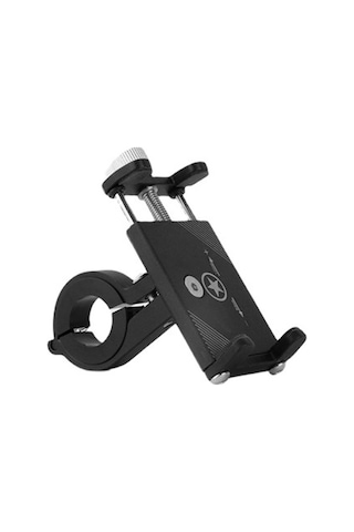Metal Bisiklet Motosiklet Atv Telefon Tutucu Ayarlanabilir Siyah