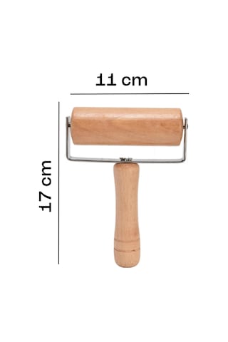 Bambu Merdane Hamur Açma Silindiri Doğal Ahşap Mini Merdane Pratik Hamur Açıcı Alet