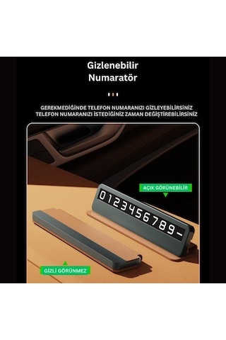 Polham Araç İçi Geçici Park İçin Telefon Numaratörü, Forforlu Açılıp Kapanabilen Premium Numara