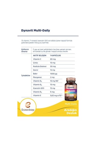 Dynavit Multi Daily 2 x 30 Kapsül
