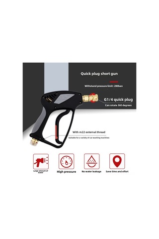 Geeksen Yüksek Basınçlı Temizleyici Makyası - Bakır Lıçalı Metal Fıç, 280bar/4000psi, 5m Uzaklıkta Araba Ve Bahçe Temizliği