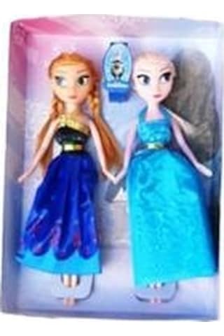 Anna Elsa Frozen Ikili Bebek Seti 24 Cm