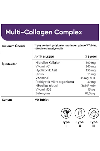 Collagen Forte Multi Collagen Complex 90 Tablet