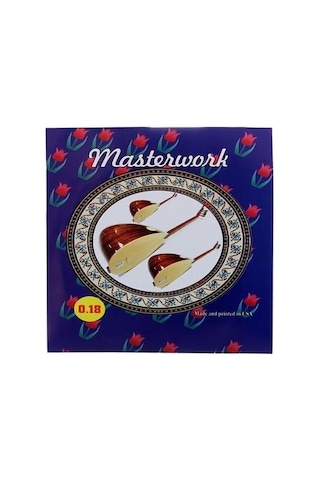 Masterwork 0,18 Çelik Kısa Sap Bağlama Teli 5 Takım Dayanıklı Ve Net Ton Veren Bağlama Telleri
