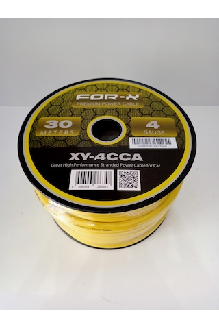 Amfi Tesisat Güç Kablosu 4ga - Xy-4 Ca Oto Anfi 4ga Power 5 Metre