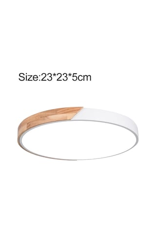 Ahşap Yuvarlak Tavan Lambası, Adımsız Püskürtme For 23cm Diğer Diğer