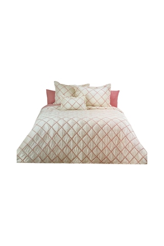 Viola Home Hermes Kadife Çift Kişilik Yatak Örtüsü 250 X 260 Krem