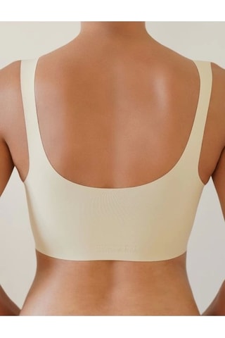 F.K Fk Lazer Kesim Pedli Seamless Bralet Sütyen-ten Ten