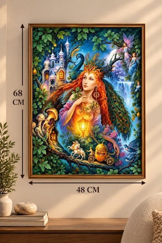 Sırlar Ormanı Temalı 1000 Parça Puzzle Yüksek Baskı Kaliteli Eğlenceli 48 X 68 Cm Yapboz