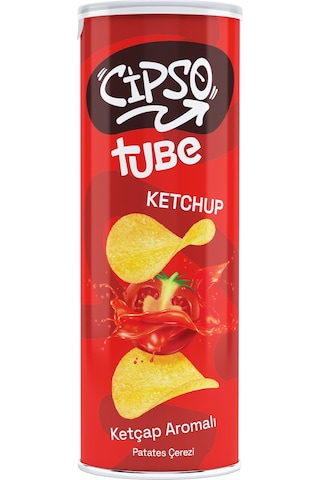 Cipso Tube Ketçap Aromalı Ve Ekşi Kremalı Cips 160 Gr 8 Li Karma Paket