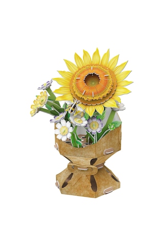 Ayçiçeği Buketi 3d Puzzle W3303h