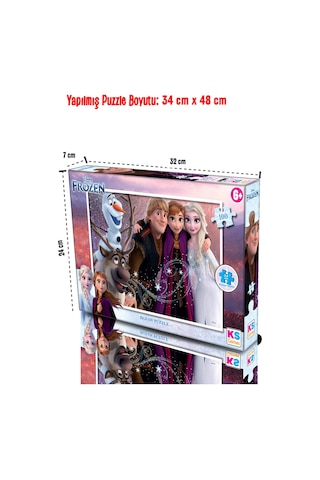 Ks Games Frozen Karlar Ülkesi Elsa Ve Anna 100 Parça Puzzle