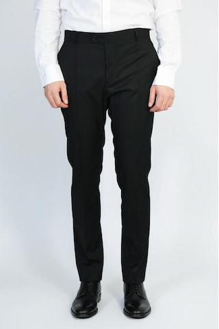 Slim Fit Düz Siyah Klasik Erkek Pantolon Wessi Siyah
