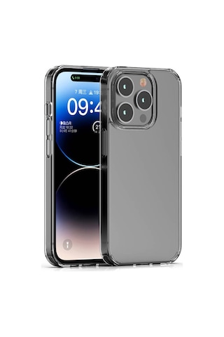 Apple Uyumlu iPhone 15 Pro Max Kılıf Coss Şeffaf Sert Silikon