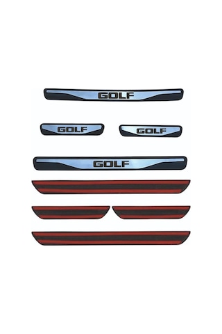 Golf 6 Kapı Eşiği 2010-2013 New Krom Kapı Eşiği 4 Parça Paslanmaz Çelik