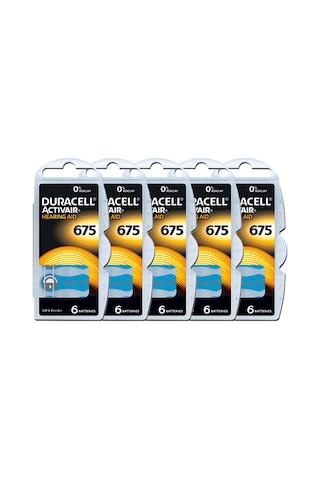 Duracell Activair PR44 675 Numara İşitme Cihazı Pili 6 x 5'li