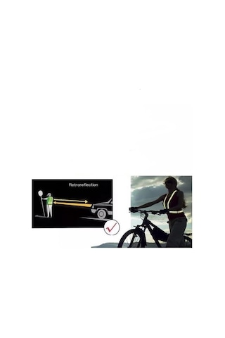 Mts Reflektörlü Motosiklet Scooter ve Bisiklet Pratik İkaz Yeleği